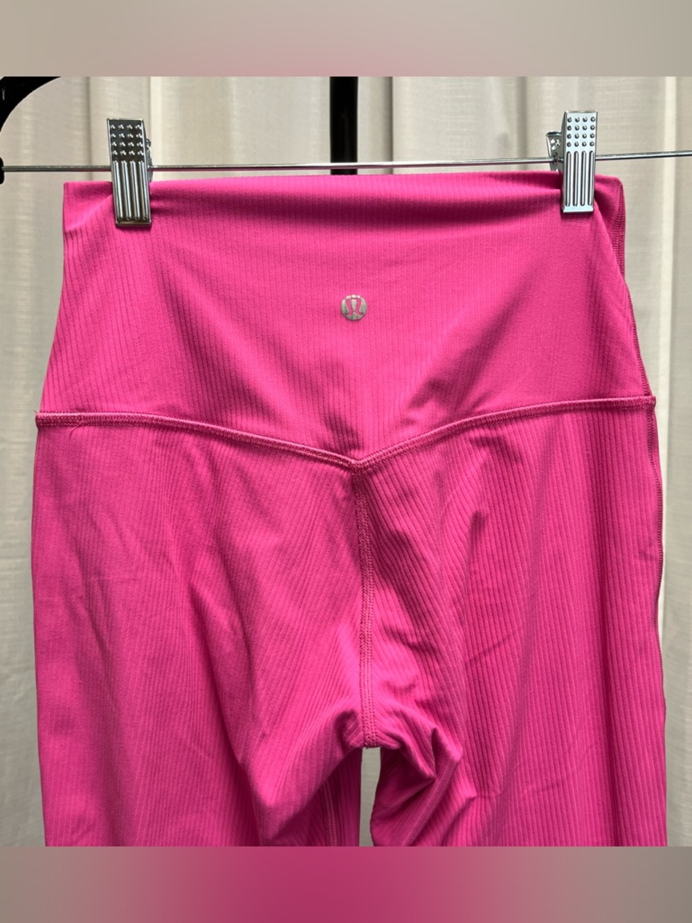 Lululemon Align Ribbed High-Rise Pant 25" Sonic Pink | size 4 - Picture 5 of 10